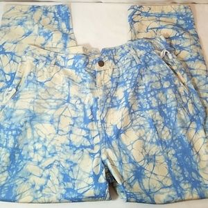 Rachel Comey x Target Blue Marble Print High-Rise Tapered Jeans Size 14